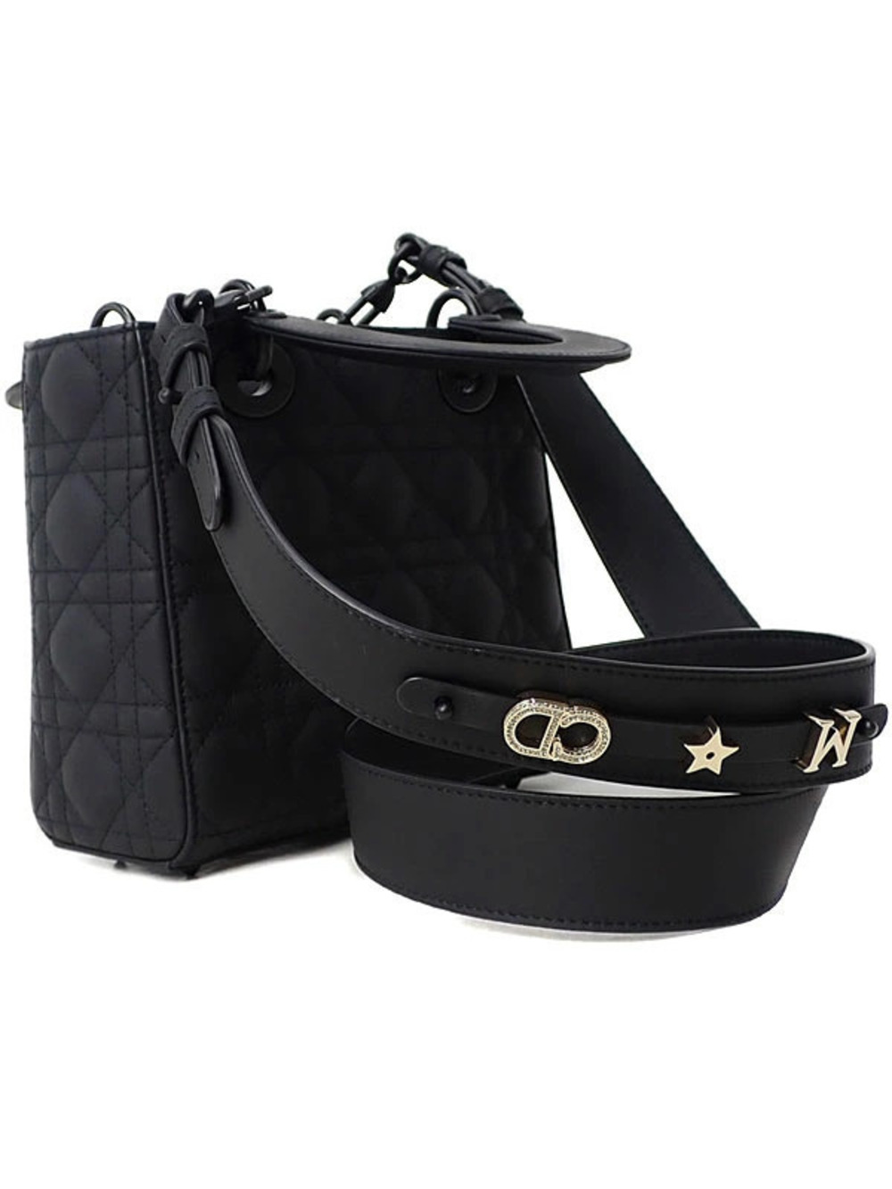 Dior LADY Christian ABC  MY Bag Black